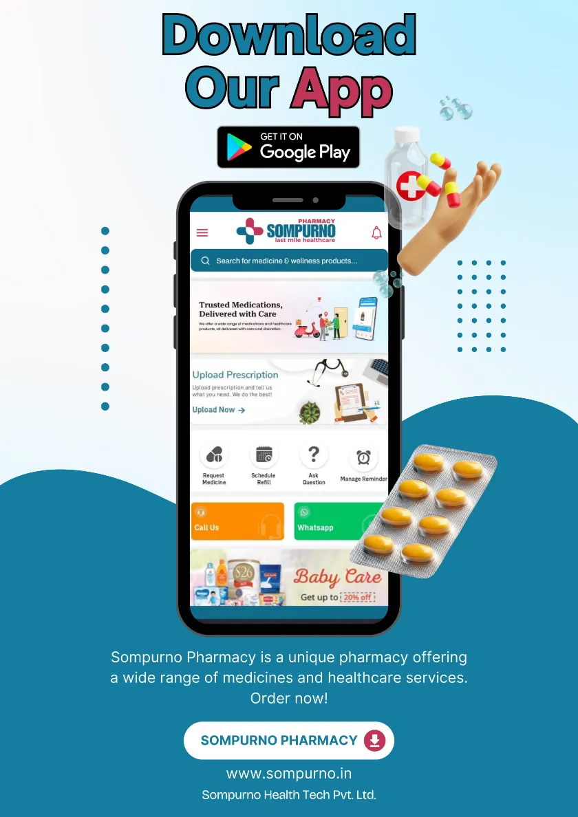 Sompurno Pharmacy App Interface